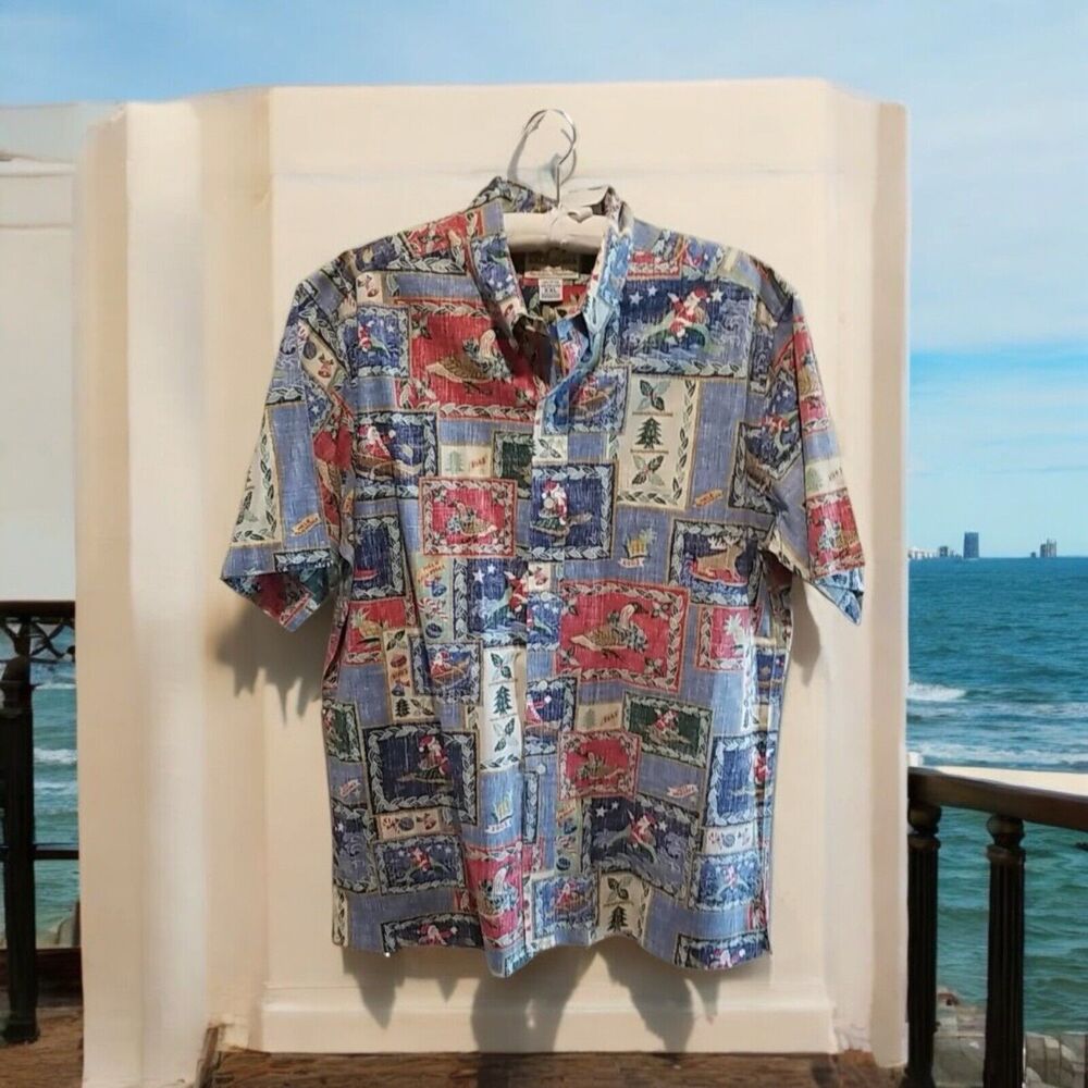 2003 XXL Reyn Spooner Christmas Shirt Mele Kalikimaka Hawaiian Traditionals EUC